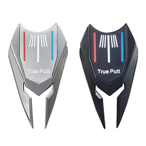 Dropshipped via Social Commerce Network Rings CALADNIS Divot Repair Fork Golf Ball Marker Golf Accessories Detachable Golfer Silver