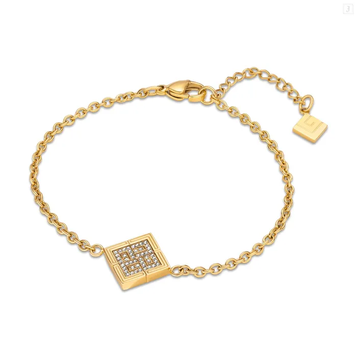 Guy Laroche Vivienne Ladies Gold Plated Bracelet With Crystals Guy Laroche Bracelets Guy Laroche Vivienne Ladies Gold Plated Bracelet With Crystals Guy Laroche Bracelets