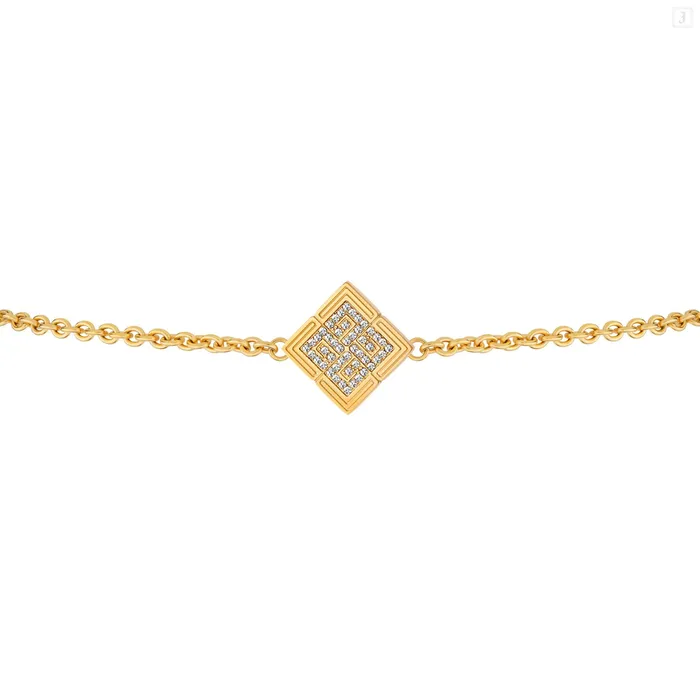 Guy Laroche Vivienne Ladies Gold Plated Bracelet With Crystals Guy Laroche Bracelets