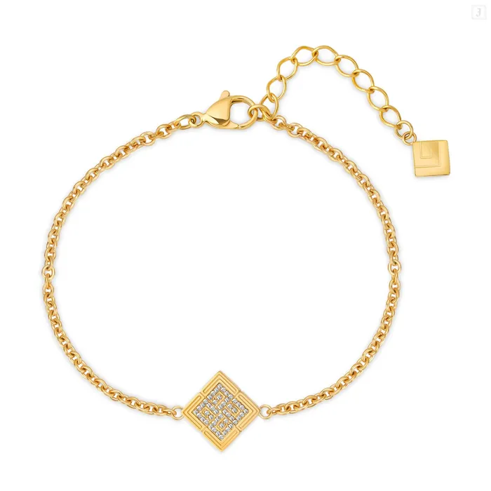 Guy Laroche Vivienne Ladies Gold Plated Bracelet With Crystals Guy Laroche Bracelets