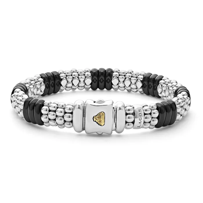 LAGOS Bracelets Black Caviar Black Ceramic Caviar Beaded Bracelet 9mm LAGOS Bracelets Black Caviar Black Ceramic Caviar Beaded Bracelet 9mm