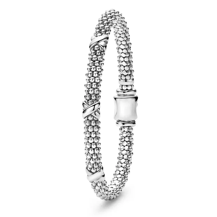 Lagos Embrace Three Station X Caviar Bracelet 6mm Bracelets Lagos Embrace Three Station X Caviar Bracelet 6mm Bracelets