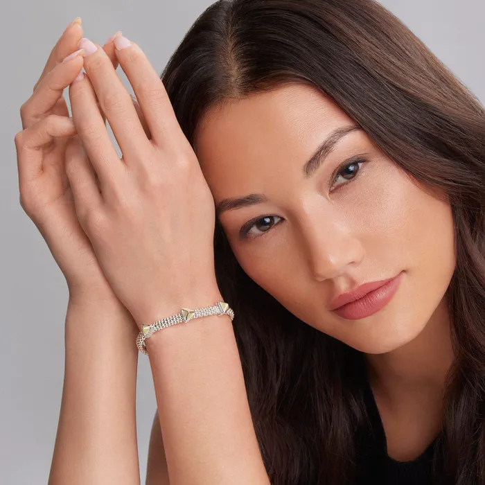 Lagos KSL Three Station Pyramid Caviar Bracelet 6mm Bracelets Lagos KSL Three Station Pyramid Caviar Bracelet 6mm Bracelets