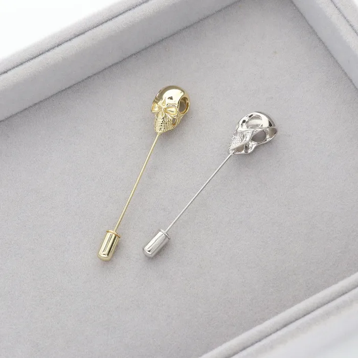Rings Skull Bones Pin in Sterling Silver BERRICLE