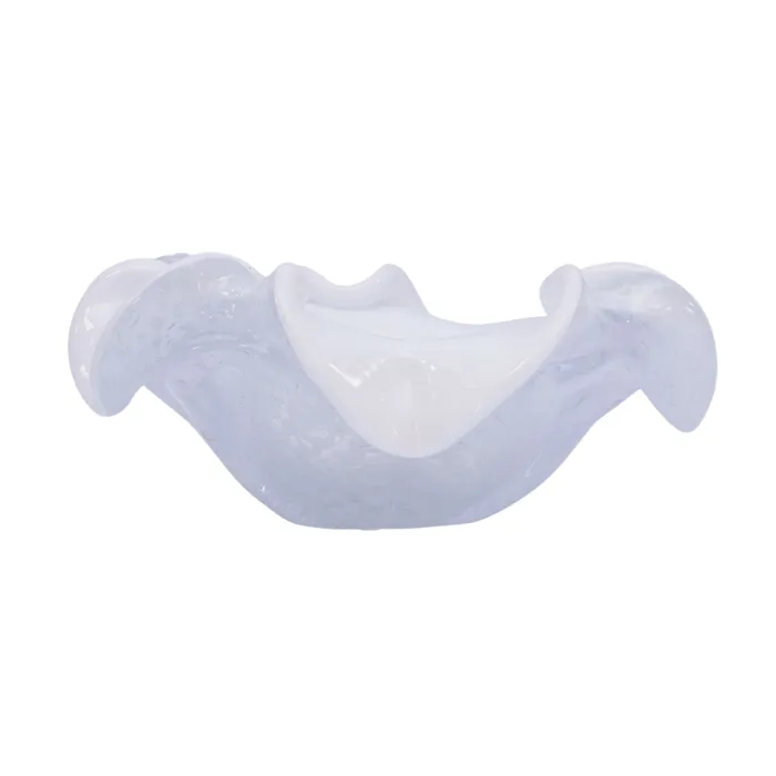 Rings Wave Murano Wave Murano Vase Aurati Center Piece White With Silver Leaf Size 25 Cm Rings Wave Murano Wave Murano Vase Aurati Center Piece White With Silver Leaf Size 25 Cm