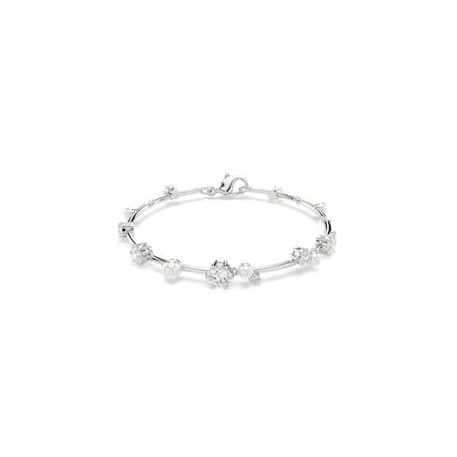 Swarovski Constella Tennis Bracelet Crystal Pearl Round Cuts White Rhodium Plated Swarovski Bracelets Swarovski Constella Tennis Bracelet Crystal Pearl Round Cuts White Rhodium Plated Swarovski Bracelets
