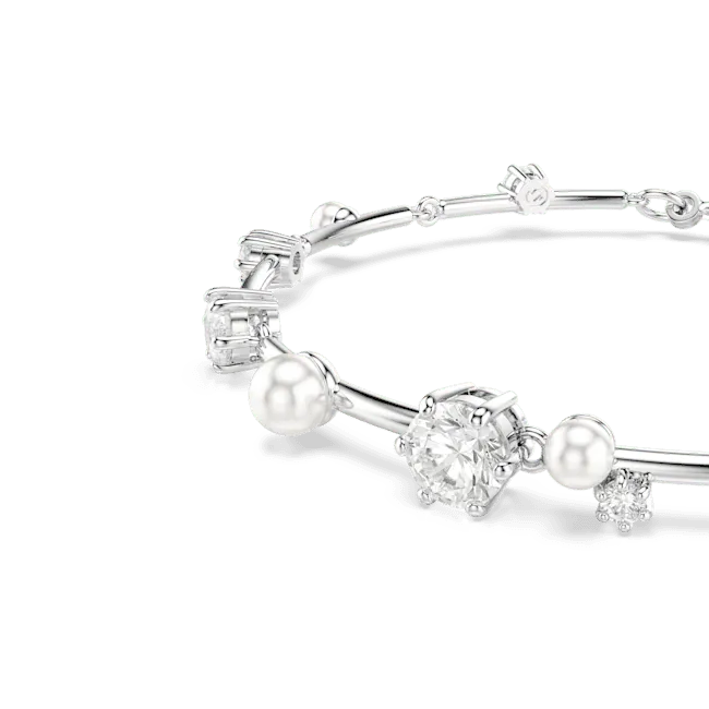 Swarovski Constella Tennis Bracelet Crystal Pearl Round Cuts White Rhodium Plated Swarovski Bracelets Swarovski Constella Tennis Bracelet Crystal Pearl Round Cuts White Rhodium Plated Swarovski Bracelets