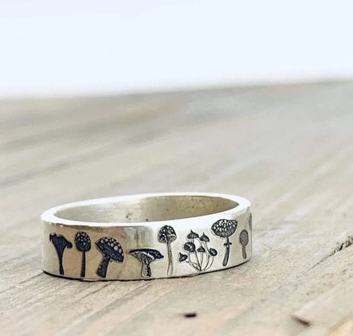 WickedAF Rings Forest Mushroom Ring