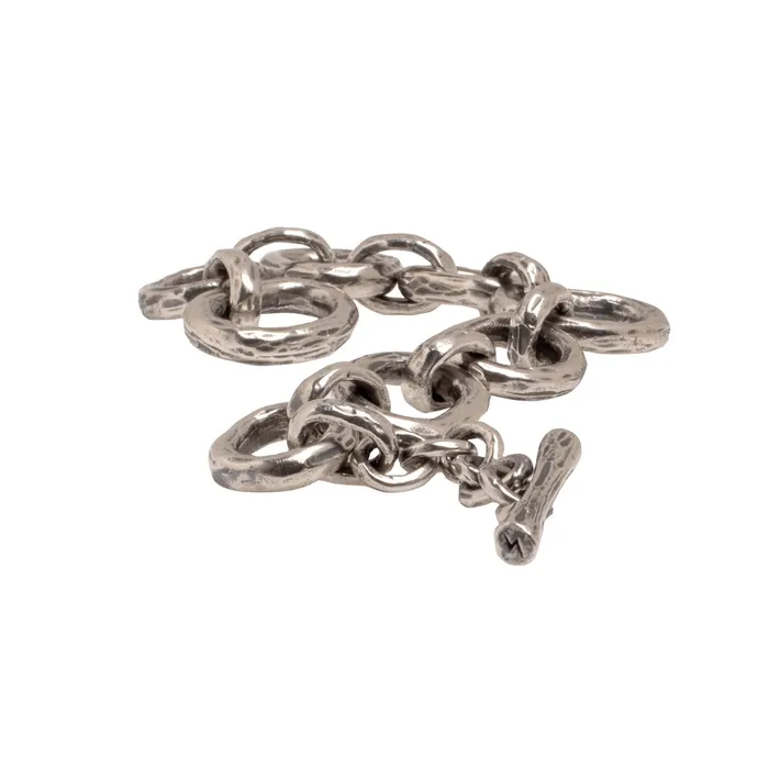 Bracelets JewelryLab BIG ABSTRACT CHAIN BRACELET 925 STERLING SILVER
