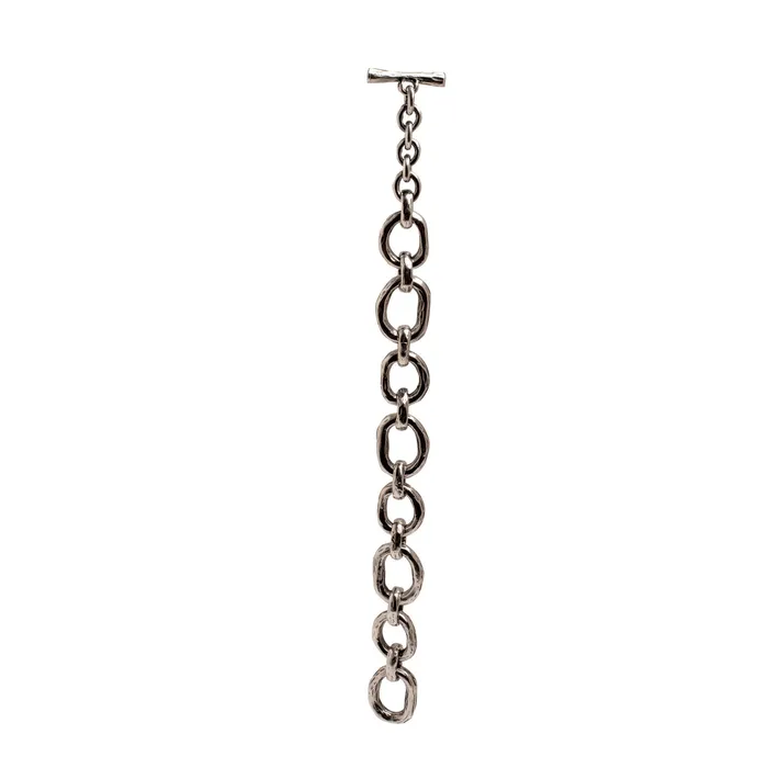 Bracelets JewelryLab BIG ABSTRACT CHAIN BRACELET 925 STERLING SILVER
