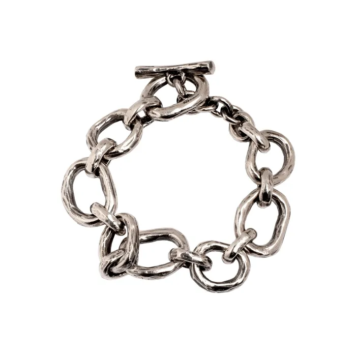 Bracelets JewelryLab BIG ABSTRACT CHAIN BRACELET 925 STERLING SILVER