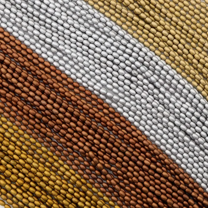 Intrinsic Trading Small Titanium Hematite Rice Beads Drum Barrel Matte Gold Matte Copper Bronze Matte Silver Matte Champagne 4 Colors to Choose 155 Strand Earrings